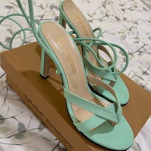 Never worn, but purchased when I had hope that could wear heels again.